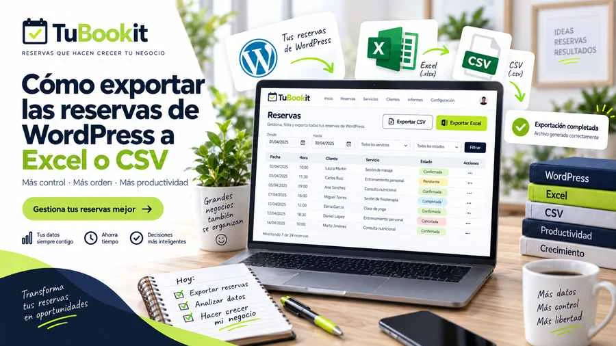 excel Cómo exportar las reservas de WordPress a Excel o CSV